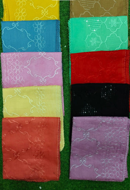 COTTON DUPATTA DOUBLE ARQA