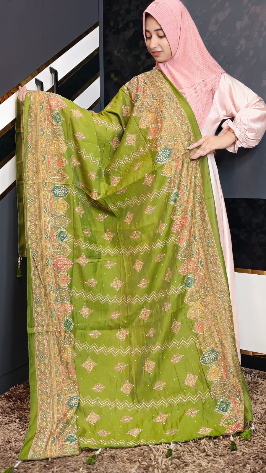 DIGITAL FOIL LATKAN DUPATTA