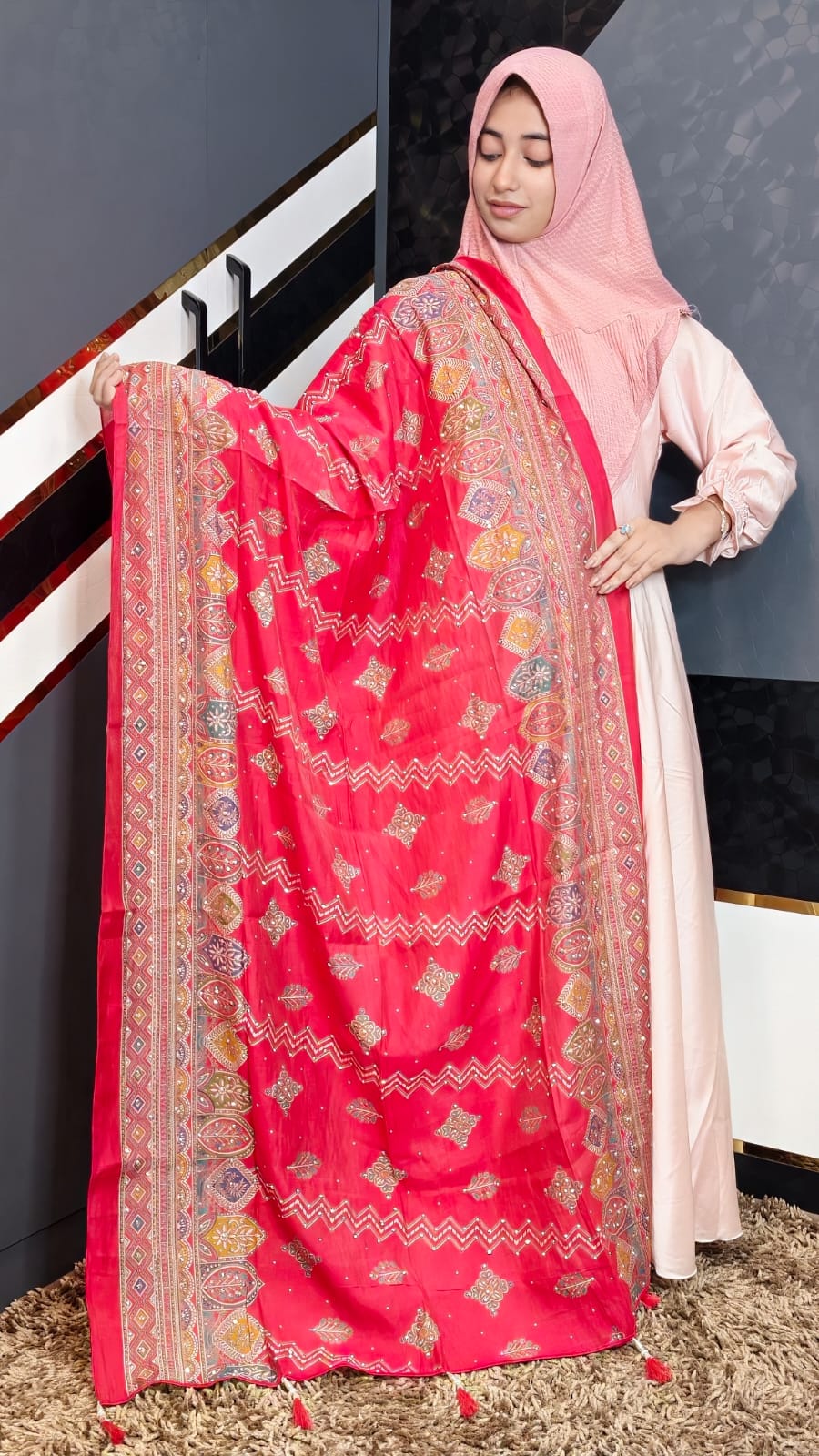 DIGITAL FOIL LATKAN DUPATTA